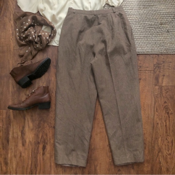 Vintage Roma Italia High Waist Straight Leg Wool Pants - Picture 3 of 4